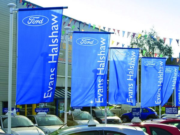 Forecourt flags